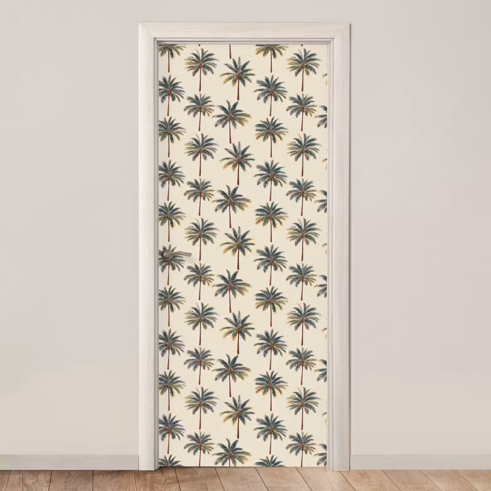 Deursticker - Palmbomen - Tropisch - Groen — 1