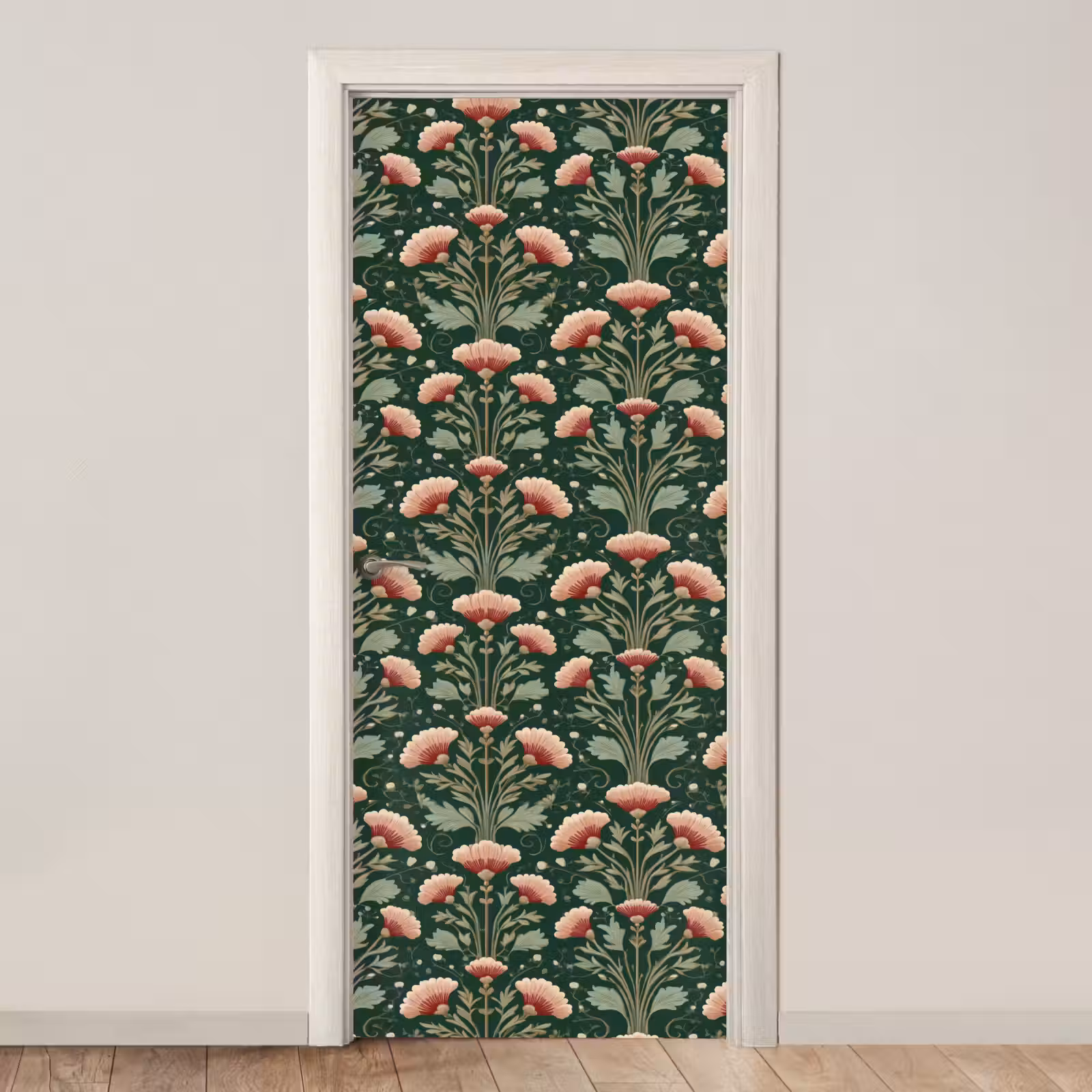 Deursticker - Patroon - Botanisch - Kleurrijk — 1