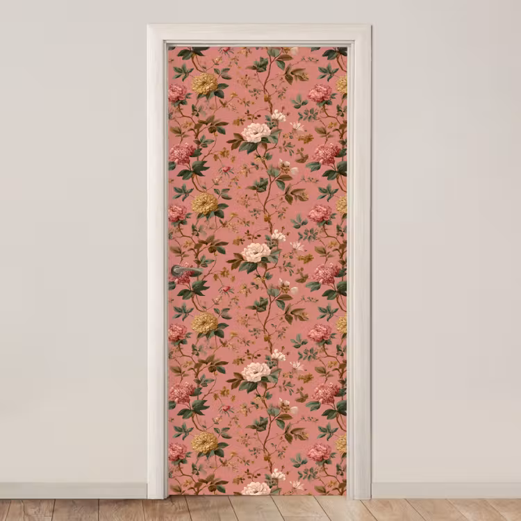 Deursticker - Klassiek - Botanisch - Roze — 1