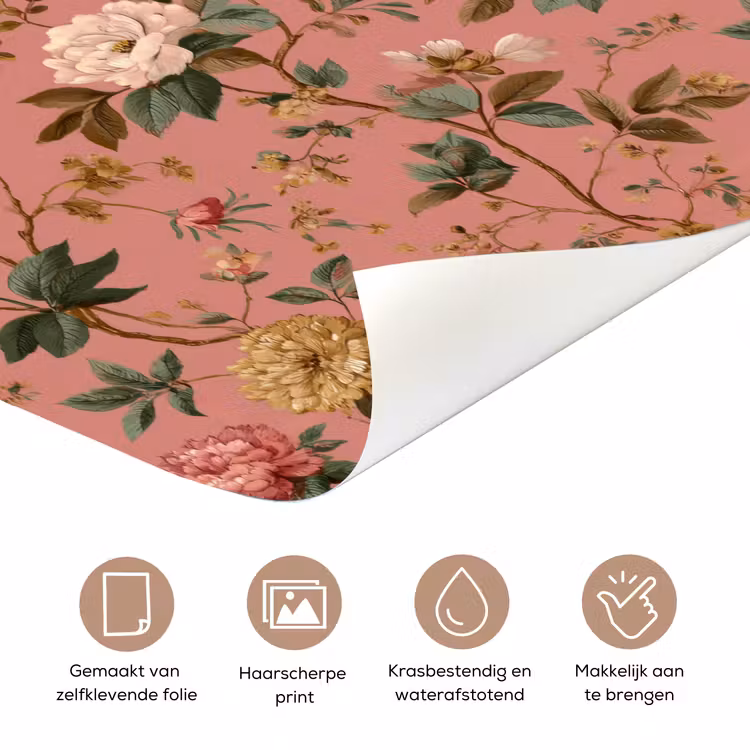 Deursticker - Klassiek - Botanisch - Roze — 3