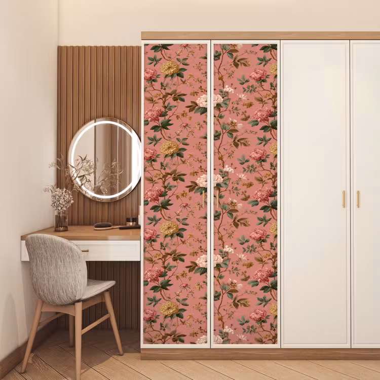 Deursticker - Klassiek - Botanisch - Roze — 5