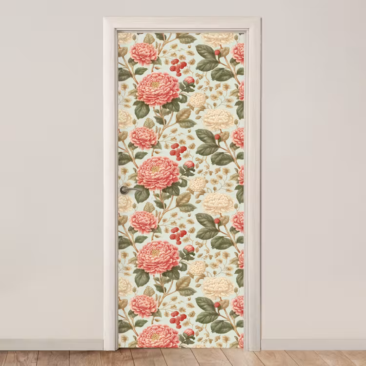 Deursticker - Klassiek - Botanisch - Veelkleurig — 1