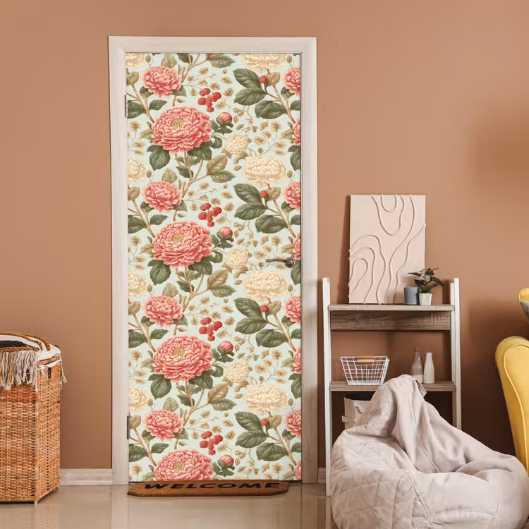 Deursticker - Klassiek - Botanisch - Veelkleurig — 2