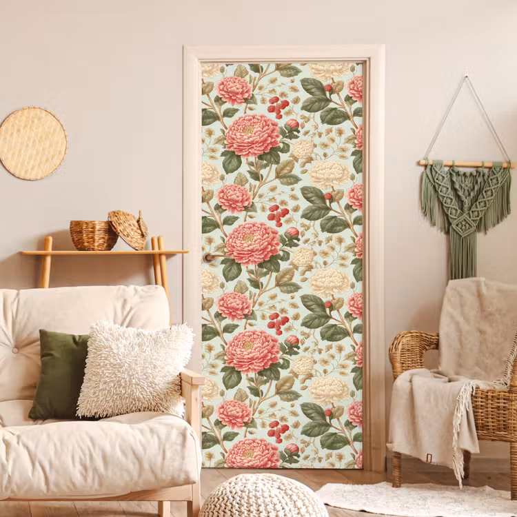 Deursticker - Klassiek - Botanisch - Veelkleurig — 4