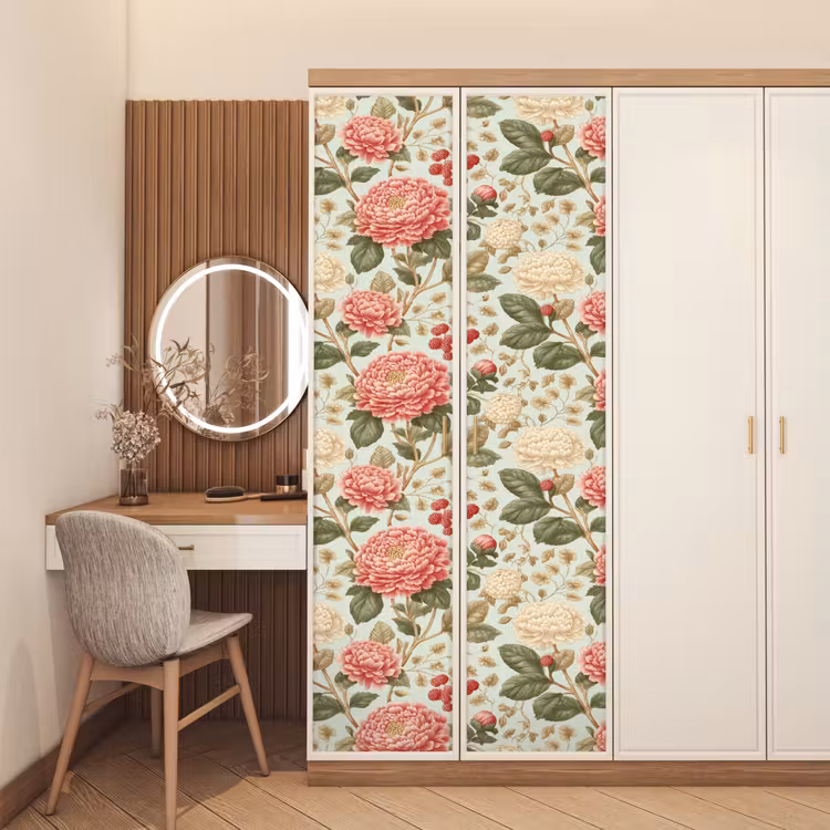 Deursticker - Klassiek - Botanisch - Veelkleurig — 5