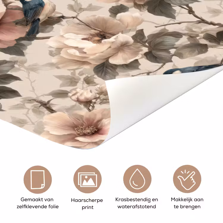 Deursticker - Klassiek - Vogels - Kleurrijk — 3