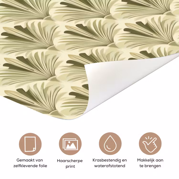 Deursticker - Klassiek - Waaier - Groen — 3