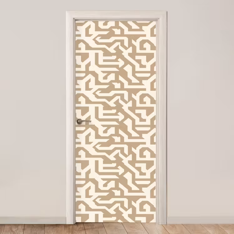Deursticker - Modern - Abstract - Beige — 1