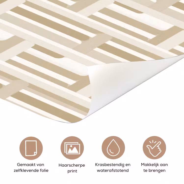 Deursticker - Modern - Geometrisch - Beige — 3