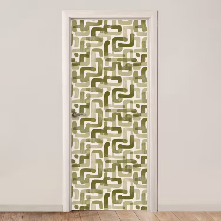 Deursticker - Modern - Grafisch - Groen — 1