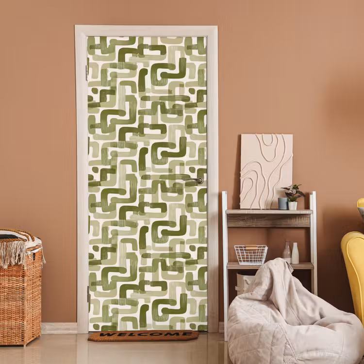 Deursticker - Modern - Grafisch - Groen — 2