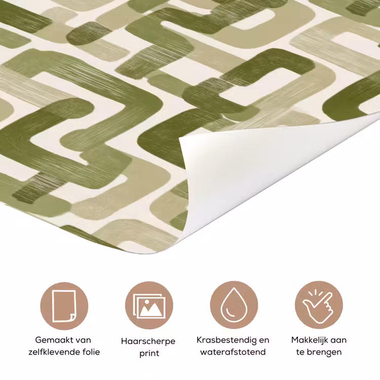Deursticker - Modern - Grafisch - Groen — 3