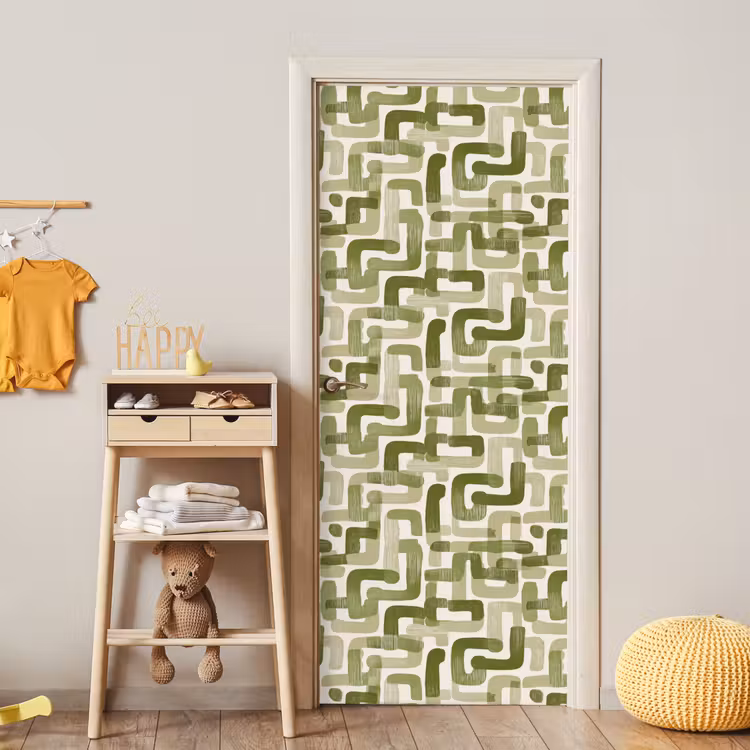 Deursticker - Modern - Grafisch - Groen — 6