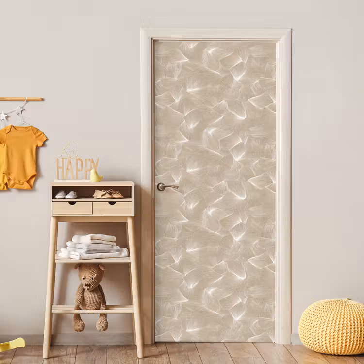 Deursticker - Organisch - Textuur - Beige — 6