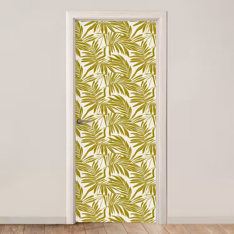 Deursticker - Palmblad - Patroon - Groen — 1