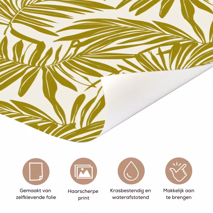 Deursticker - Palmblad - Patroon - Groen — 3
