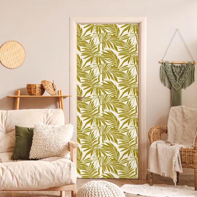 Deursticker - Palmblad - Patroon - Groen — 4