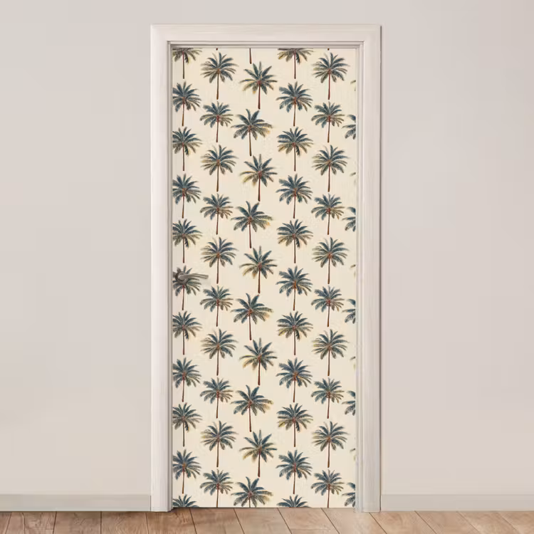 Deursticker - Palmbomen - Tropisch - Groen — 1