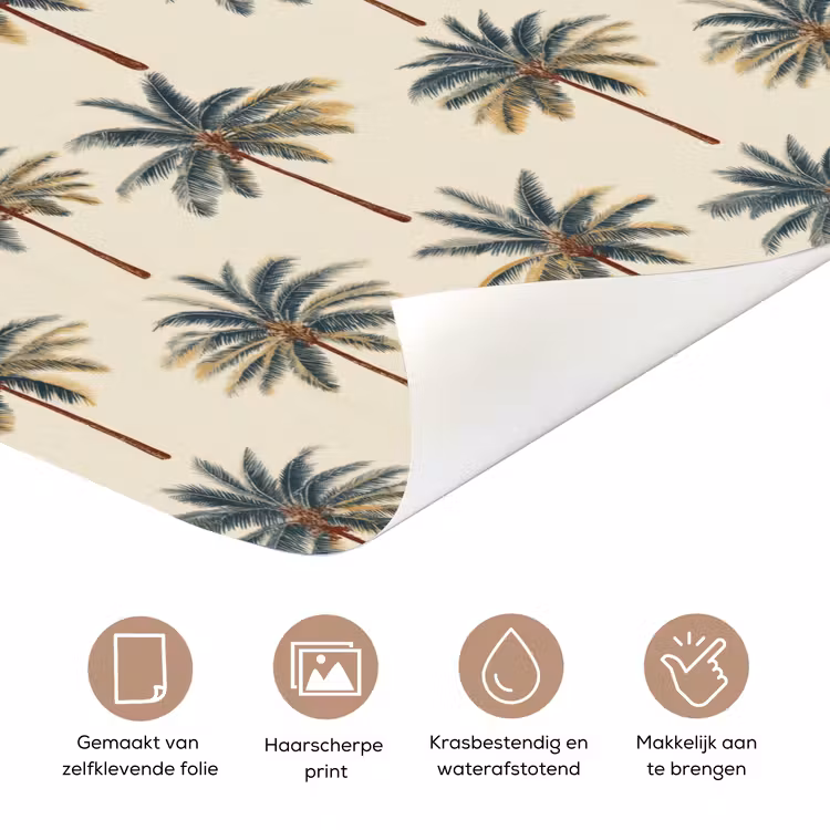 Deursticker - Palmbomen - Tropisch - Groen — 3