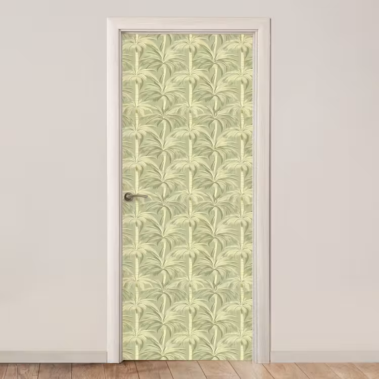 Deursticker - Palmwoud - Tropisch - Groen — 1