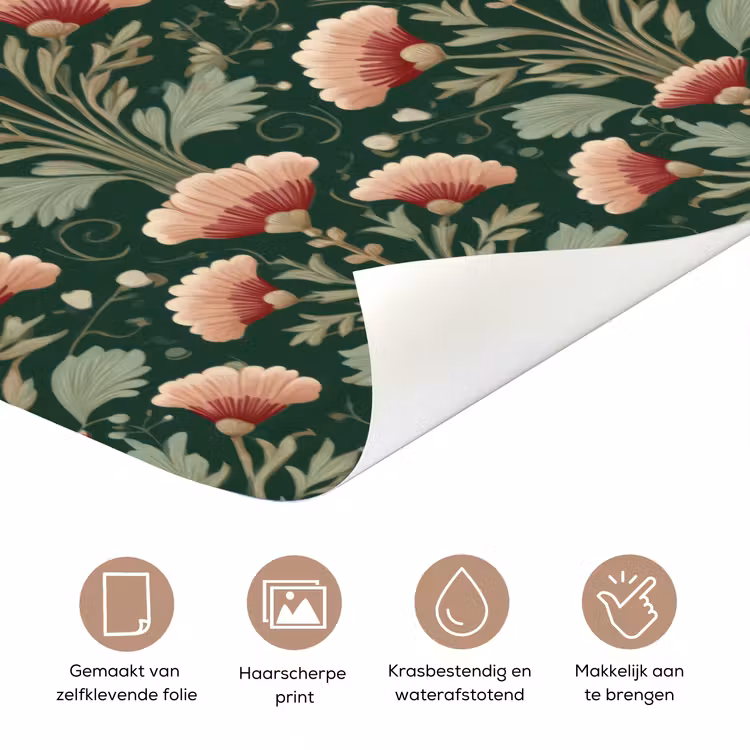 Deursticker - Patroon - Botanisch - Kleurrijk — 3