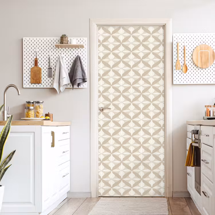 Deursticker - Patroon - Klassiek - Beige — 7