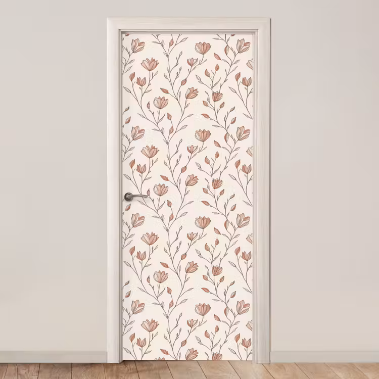 Deursticker - Patroon - Klassiek - Roze — 1