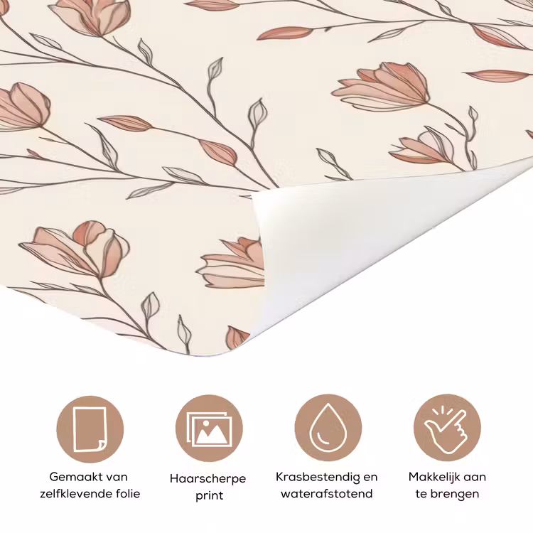 Deursticker - Patroon - Klassiek - Roze — 3