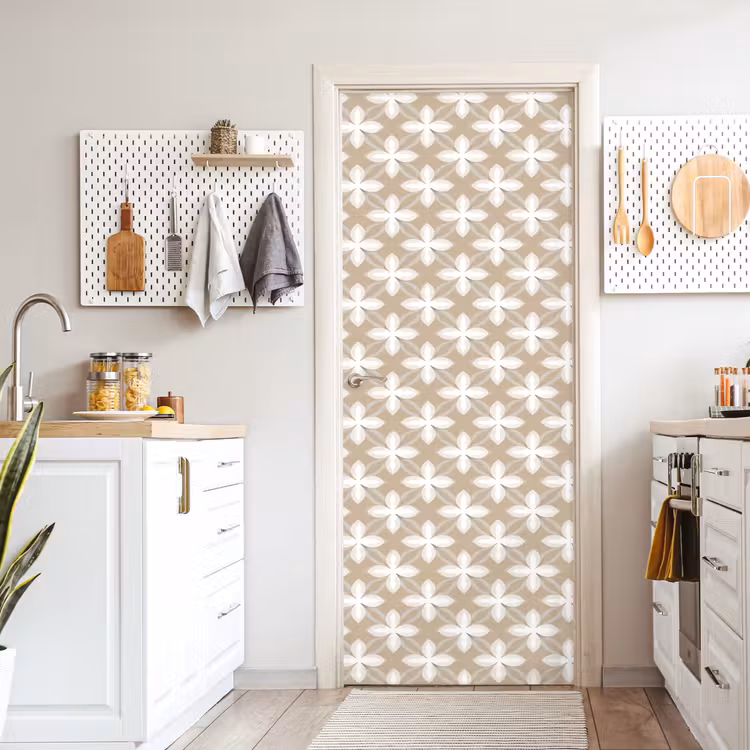 Deursticker - Patroon - Symmetrisch - Beige — 7