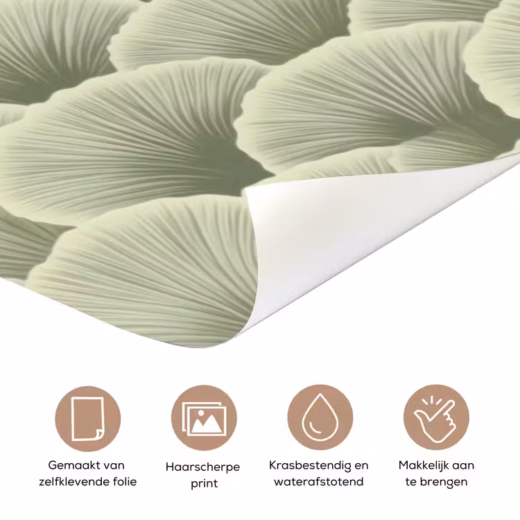 Deursticker - Waaier - Blad - Groen — 3