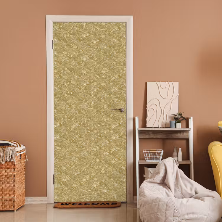 Deursticker - Waaier - Geometrisch - Groen — 2