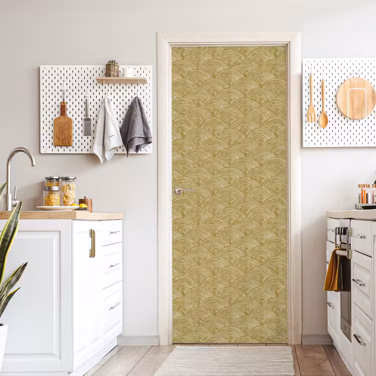 Deursticker - Waaier - Geometrisch - Groen — 7