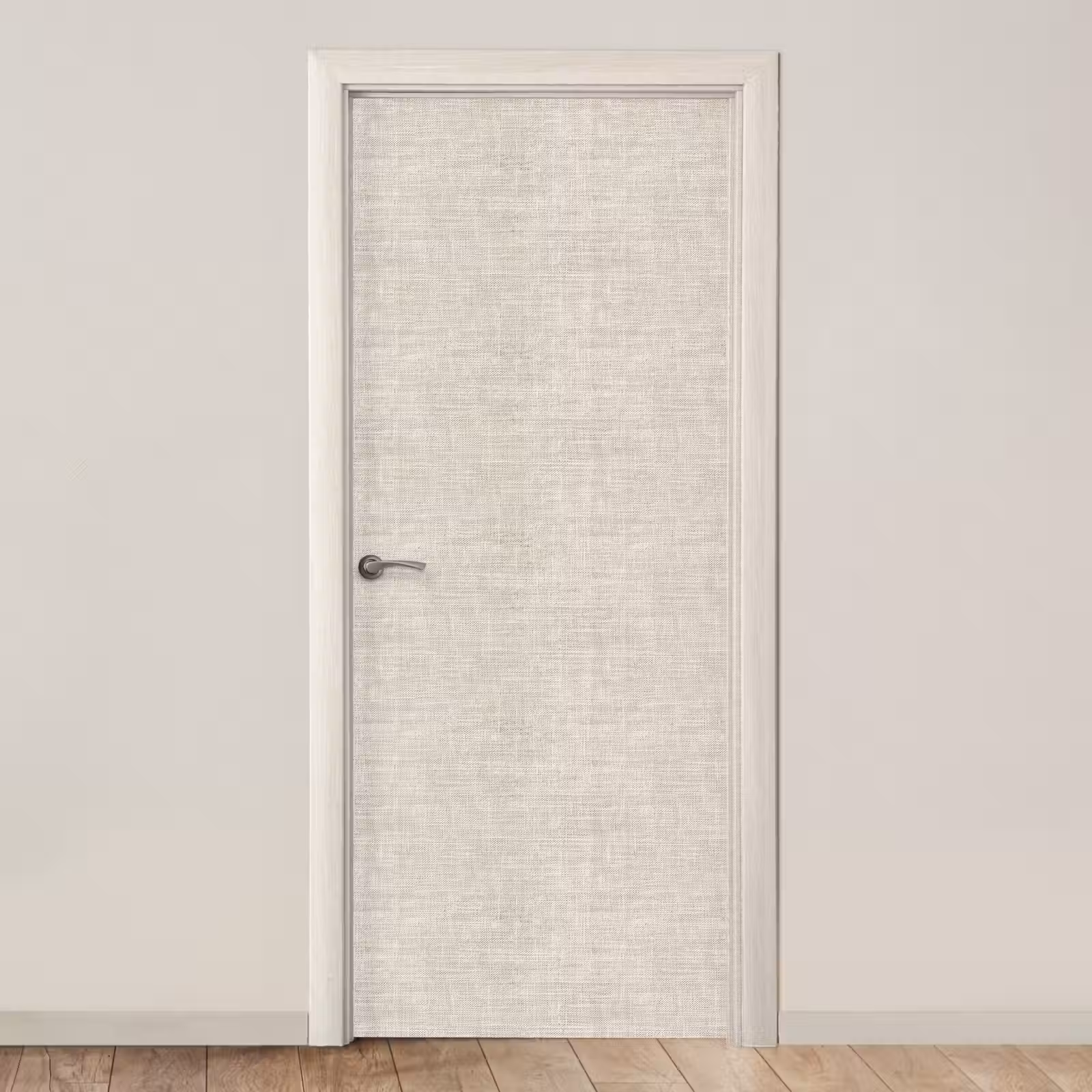 Deursticker - Linnen - Textuur - Beige — 1
