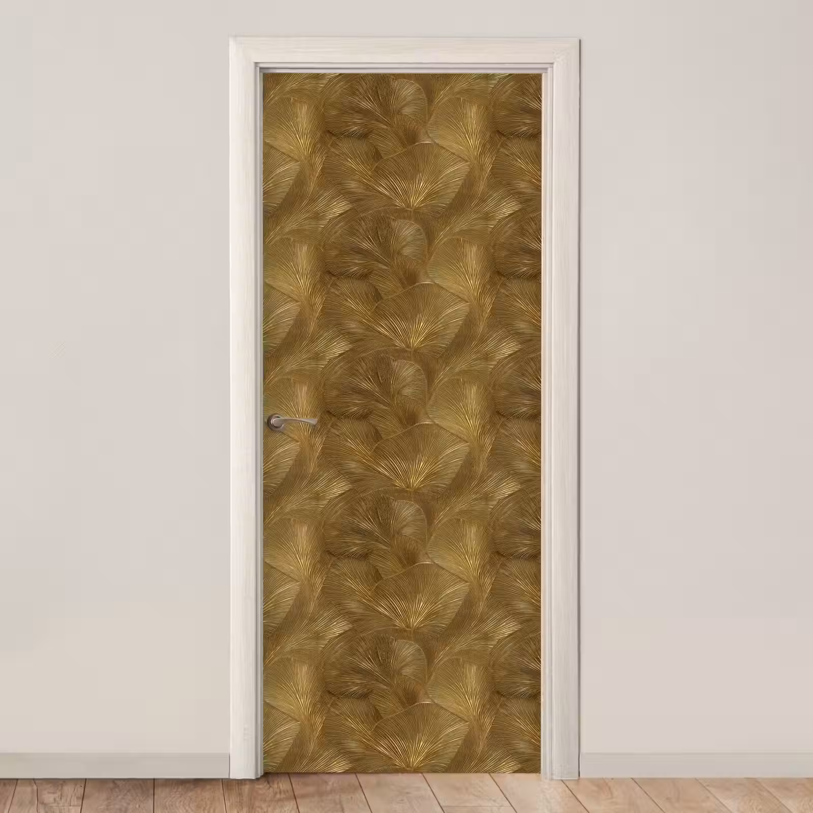 Deursticker - Organisch - Lijnen - Goud — 1