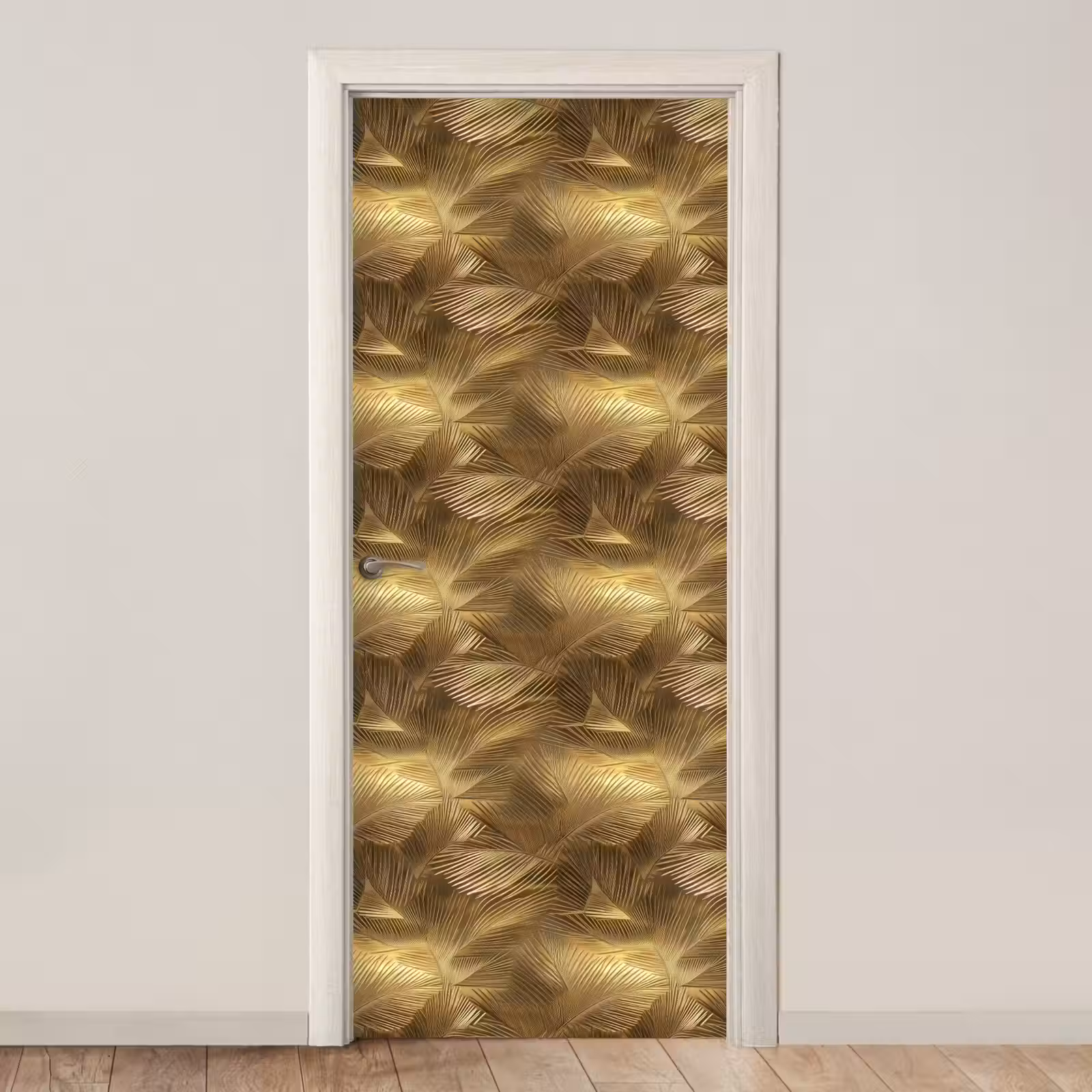 Deursticker - Palm - Waaier - Goud — 1