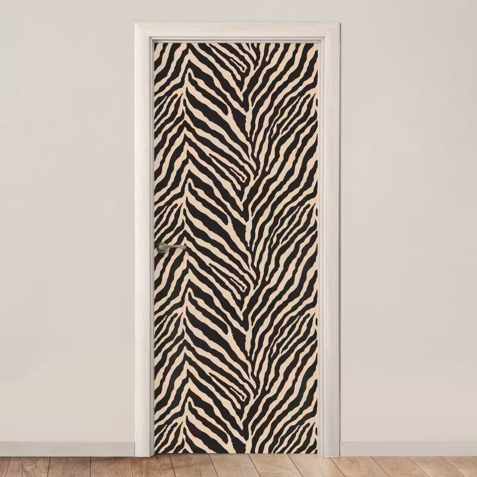 Deursticker - Zebra - Klassiek - Zwart — 1