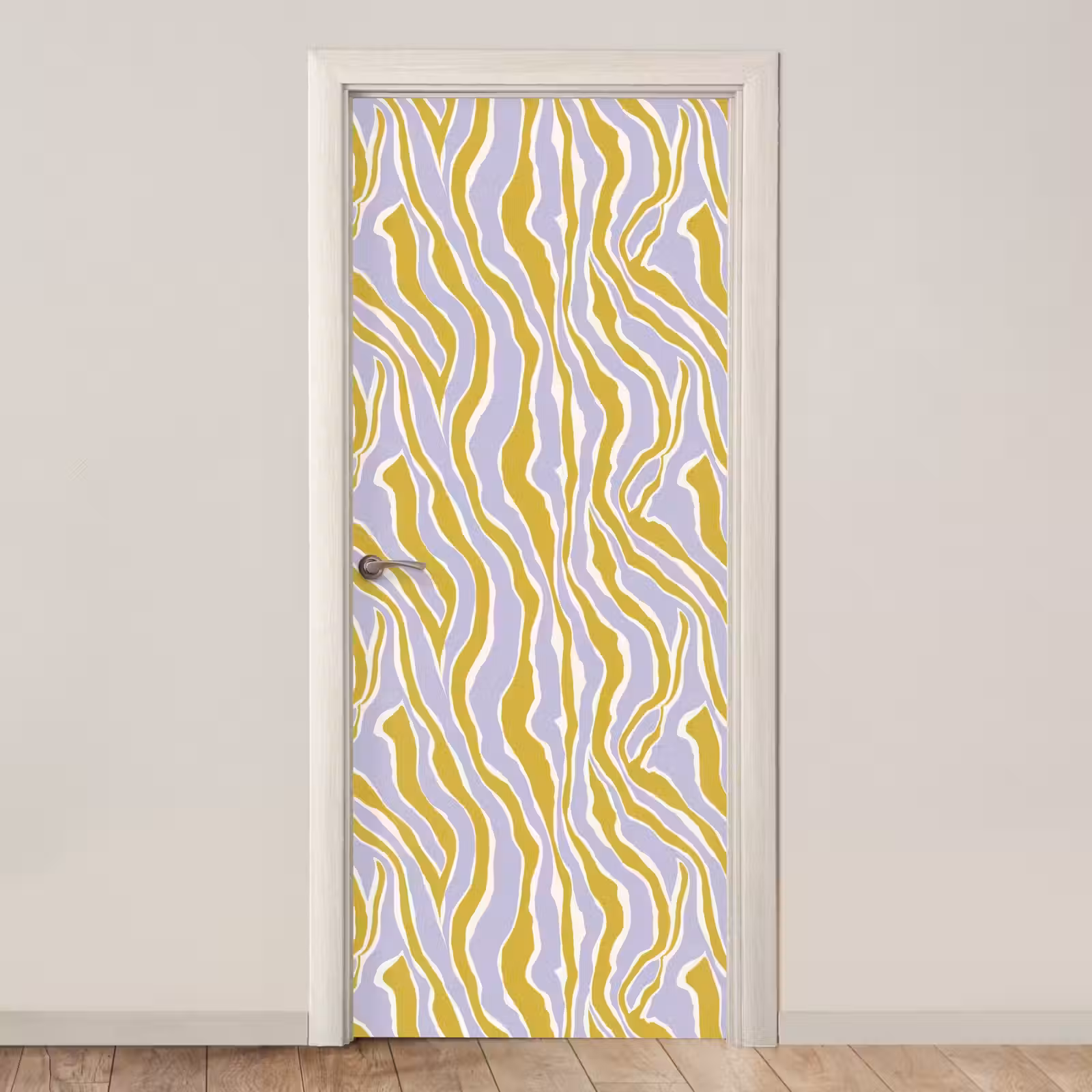 Deursticker - Zebra - Modern - Meerkleurig — 1