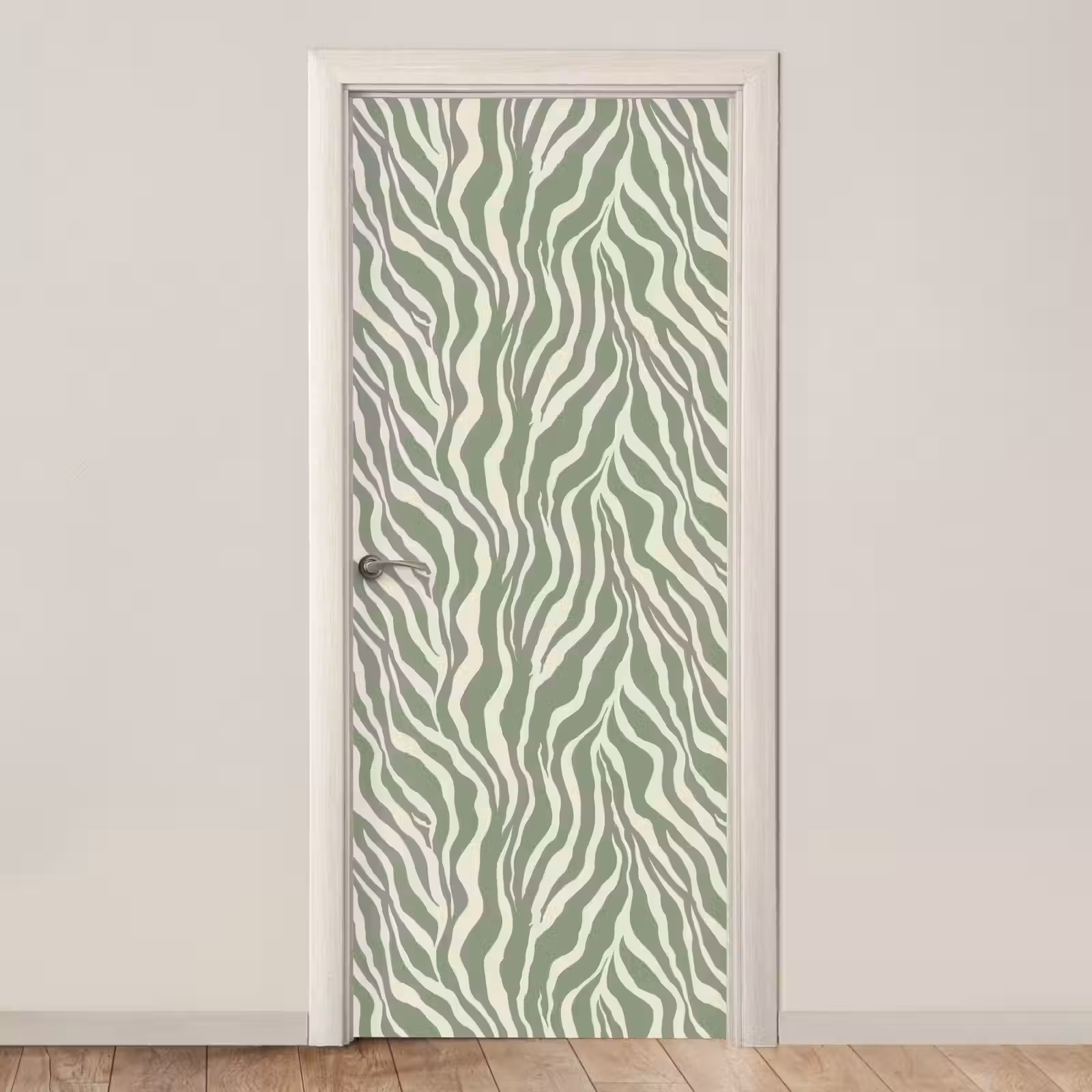 Deursticker - Zebra - Motief - Groen — 1