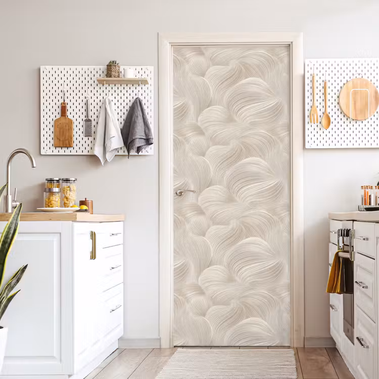 Deursticker - Lijnen - Waaier - Beige — 7