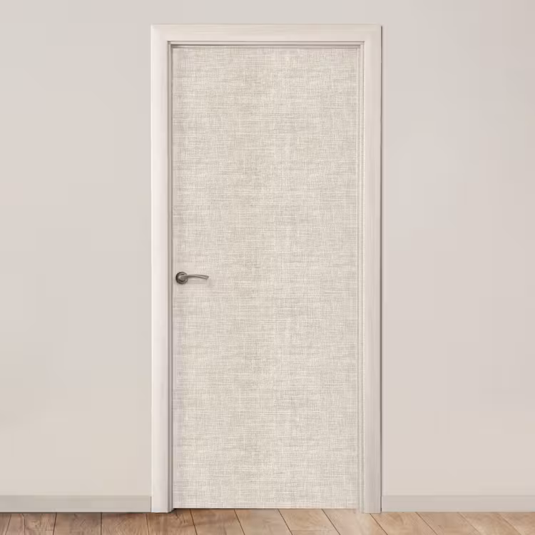 Deursticker - Linnen - Textuur - Beige — 1