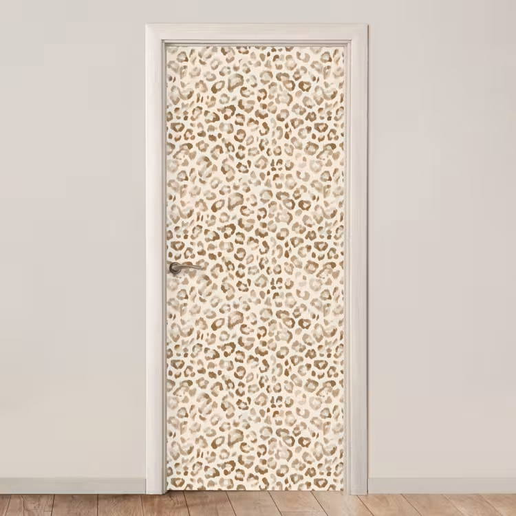 Deursticker - Luipaard - Klassiek - Beige — 1