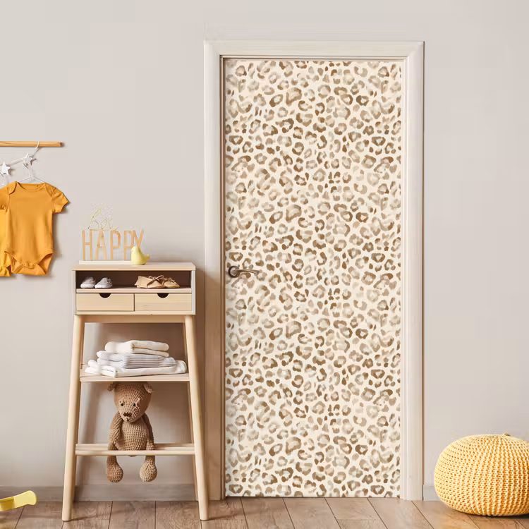 Deursticker - Luipaard - Klassiek - Beige — 6