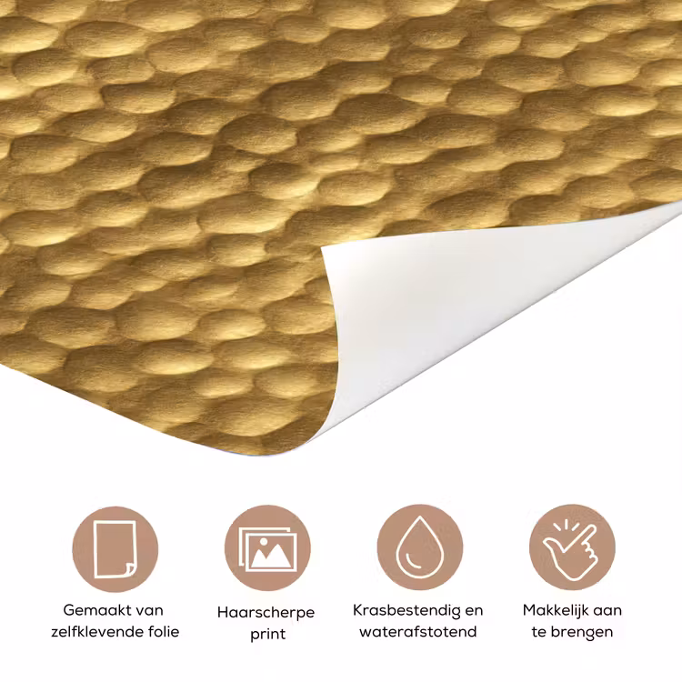Deursticker - Metaal - Dynamisch - Goud — 3