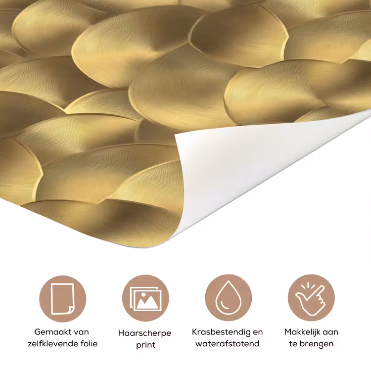 Deursticker - Modern - Cirkel - Goud — 3