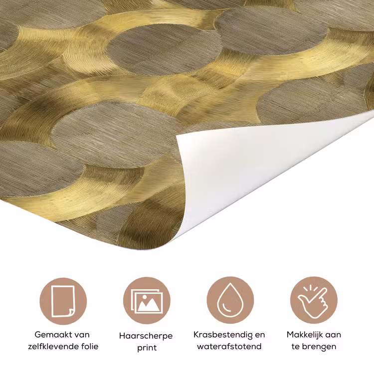 Deursticker - Modern - Geometrisch - Goud — 3
