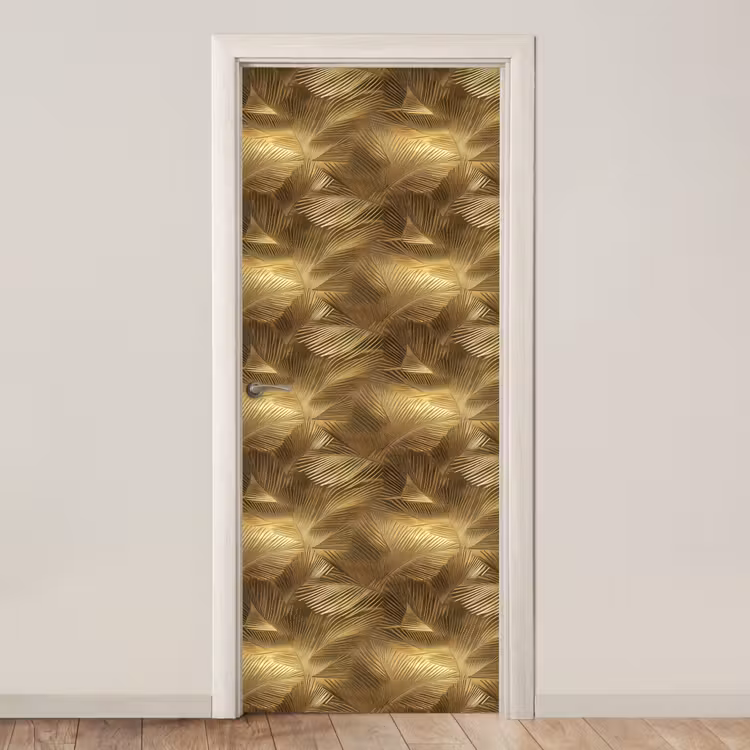 Deursticker - Palm - Waaier - Goud — 1