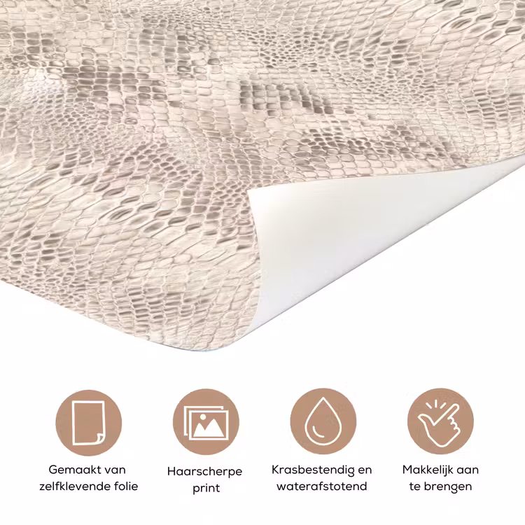 Deursticker - Slang - Patroon - Beige — 3
