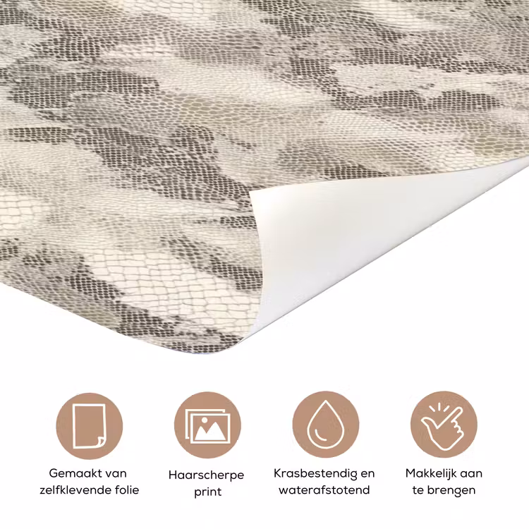 Deursticker - Slang - Patroon - Taupe — 3