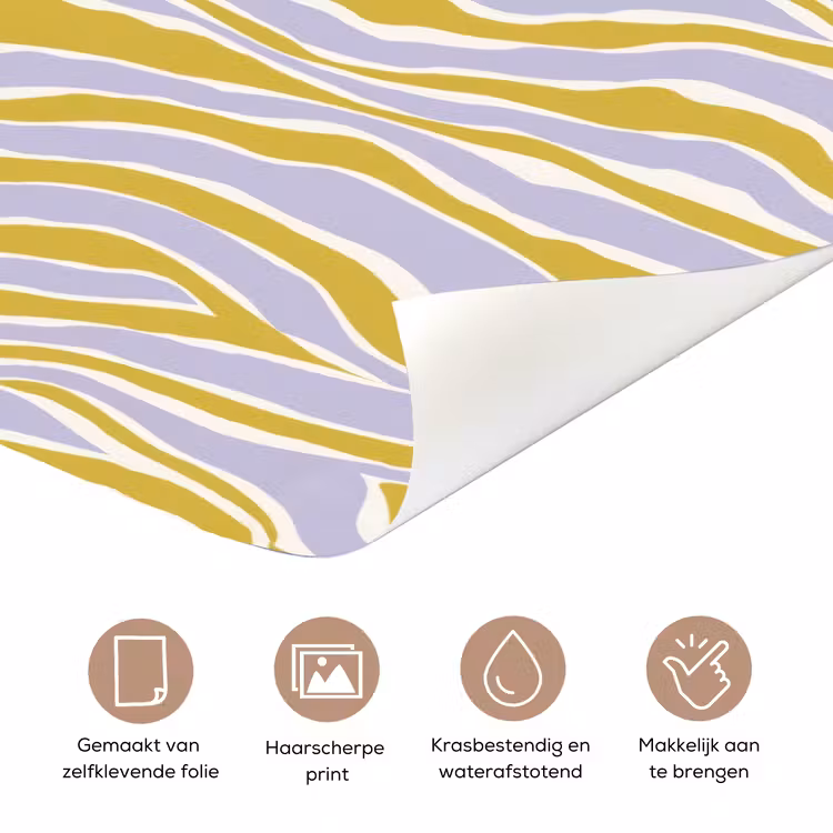 Deursticker - Zebra - Modern - Meerkleurig — 3