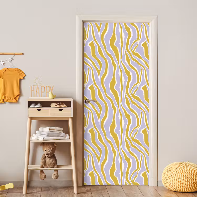 Deursticker - Zebra - Modern - Meerkleurig — 6